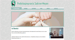 Desktop Screenshot of podologie-meyer-wesel.de