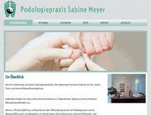 Tablet Screenshot of podologie-meyer-wesel.de